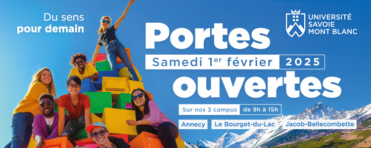 Journée portes ouvertes de l’université Savoie Mont Blanc le samedi 1er février 2025